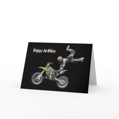 aerial moto-cross #2 greeting cards by cardart