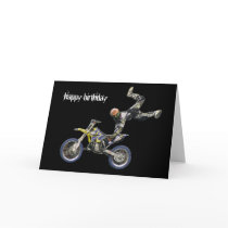 aerial moto-cross #2 greeting cards