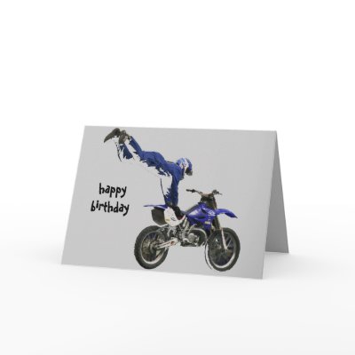 aerial moto-cross #3 card grey by cardart