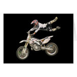aerial moto-cross blank #1 greeting cards