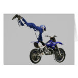 aerial moto-cross blank #3 greeting cards