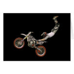 aerial moto-cross blank #4 greeting cards