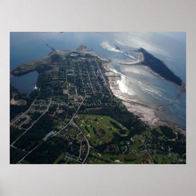Aerial Photo of St. Andrews, New Brunswick Print by palmateera