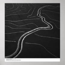 Aerial, Sacramento Valley, Rice fields May, 1966 Print