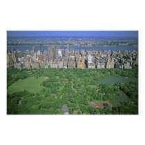 Aerial view of Central Park and the west side