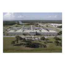 Aerial view of Kennedy Space Centre Photo Art