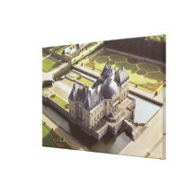 Aerial view of the Chateau, designed for Nicholas Gallery Wrapped Canvas
