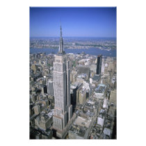 Aerial view of the Empire State Building and