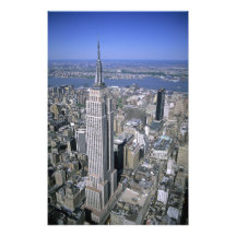 Aerial view of the Empire State Building and Art Photo