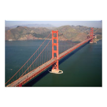 Aerial view of the Golden Gate Bridge in the Photographic Print