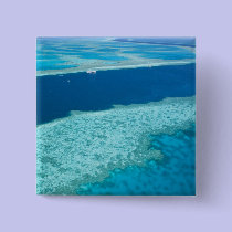 Aerial view of The Great Barrier Reef by the buttons