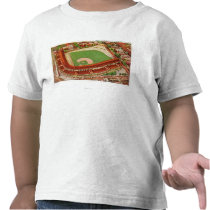 Aerial View of Wrigley FieldChicago, IL Tee Shirts