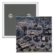 Aerial view, Winnipeg, Manitoba, Canada Pinback Buttons