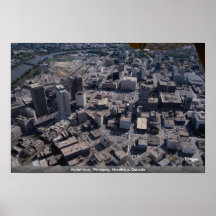 Aerial view, Winnipeg, Manitoba, Canada Poster