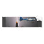 Aerobatic airplane in lightning bumper sticker