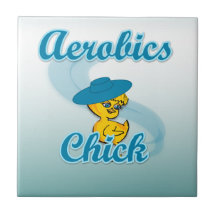 Aerobics Chick #3 Ceramic Tiles