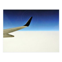 Aeroplane In The Sky Post Card
