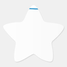 Aeroplane pulling banner star sticker