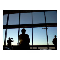 Aéroport de port d'affiche/ciel affiches