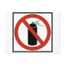 Aerosol Spray Prohibition Highway Sign Postcard