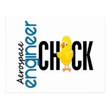 Aerospace Engineer Chick Post Cards