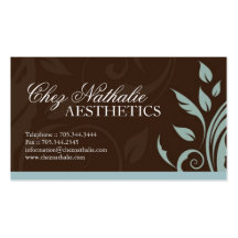 Aesthetician Business Card