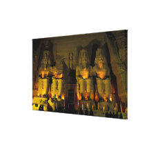 AF, Egypt, Abu Simbel. Colossal Figures of Canvas Prints