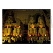 AF, Egypt, Abu Simbel. Colossal Figures of Cards