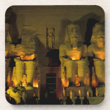 AF, Egypt, Abu Simbel. Colossal Figures of Beverage Coasters