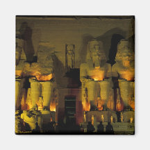 AF, Egypt, Abu Simbel. Colossal Figures of Fridge Magnet