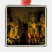 AF, Egypt, Abu Simbel. Colossal Figures of Christmas Ornaments