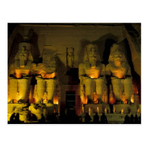 AF, Egypt, Abu Simbel. Colossal Figures of Postcards