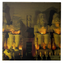 AF, Egypt, Abu Simbel. Colossal Figures of Tile