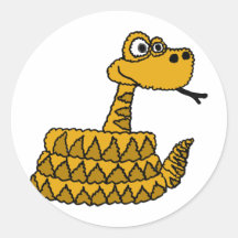 AF- Funky Rattlesnake Cartoon Stickers