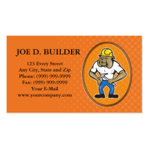 Affaires Ca de constructeur de charpentier de cons Cartes De Visite Professionnelles