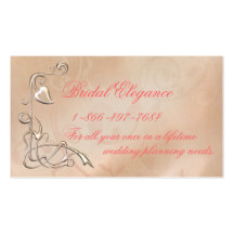 Affaires nuptiales d'élégance carte de visite