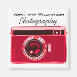 Affaires rouges de photographie d'appareil-photo d magnets pour réfrigérateur