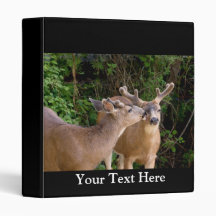 Affectionate Deer Bucks Binder