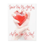 Affectionate Heart (Valentine) Postcard