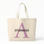 Affenpinscher Breed Monogram Design Bags