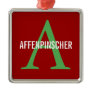 Affenpinscher Breed Monogram Design Christmas Tree Ornament