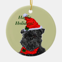 Affenpinscher Christmas Gifts, HaffieHolidays! Ornaments