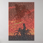 Affiche 001 de citation de vélo de saleté