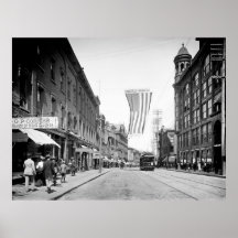 Affiche 1904 de rue du congrès de Portland, Maine