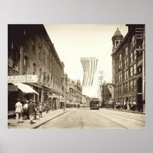 Affiche 1904 de rue du congrès de Portland, Maine