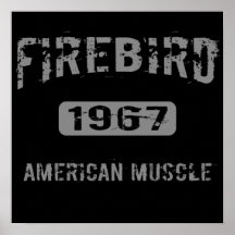 Affiche 1967 américaine de muscle de Firebird