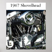 Affiche 1967 de moteur de Shovelhead
