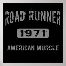 Affiche 1971 américaine de muscle de coucou terres