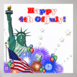 Affiche 4 juillet heureuse