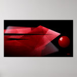 Affiche abstraite de "équilibre" (30x16)